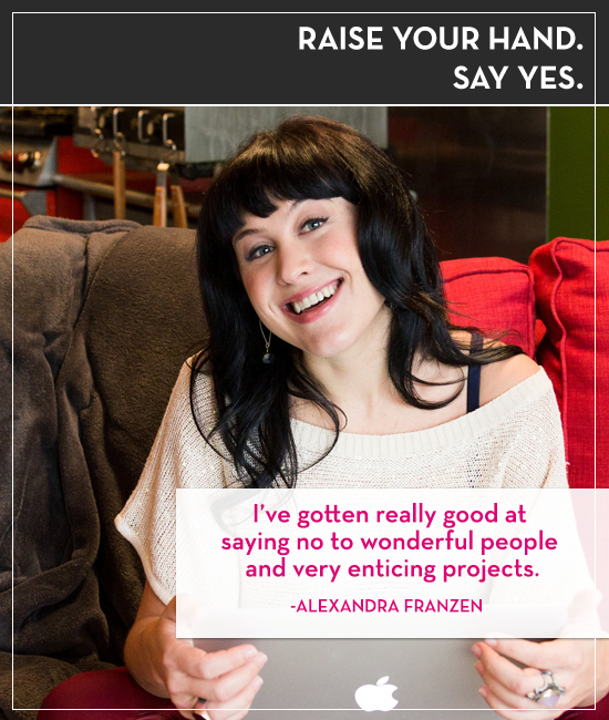 Alexandra Franzen on the Raise Your Hand Say Yes podcast with Tiffany Han