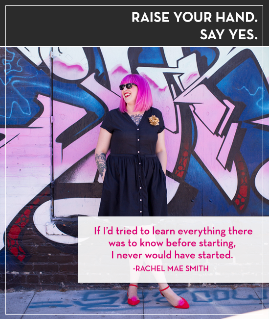 Rachel Mae Smith of The Crafted Life on the Raise Your Hand Say Yes podcast with Tiffany Han